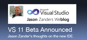 Jason Zander's thoughts on the new IDE
